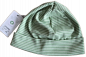 Preview: Umschlagmütze pure pure  hellgrün/natur 100% kbA cotton Größe 53 - 57