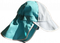 Preview: Hut mit Nackenschutz pure grau/blau 100%kbA cotton