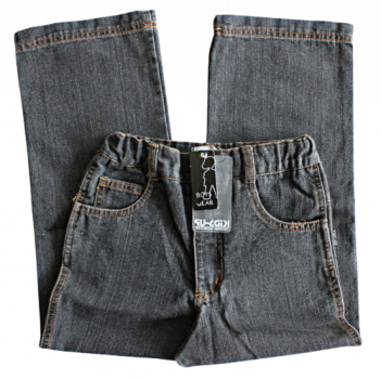 Jeans 5 pockets klassisch blackdenim Gummizug  7079