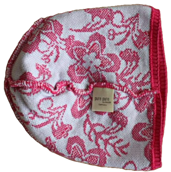 pure pure Beanie Mütze  pink/lavendel 100%kbA cotton  49-55