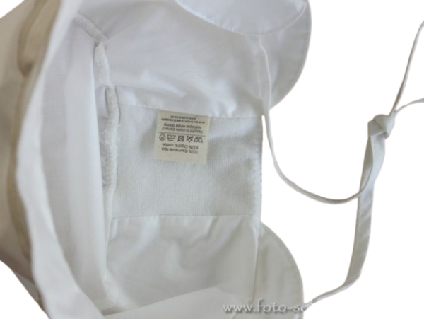 Sommerhut GOTS purepure 100% kbA cotton weiß 43-49