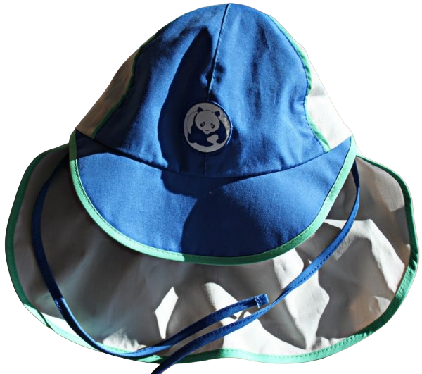 Hut mit Nackenschutz pure nautic-blue 100%kbA cotton